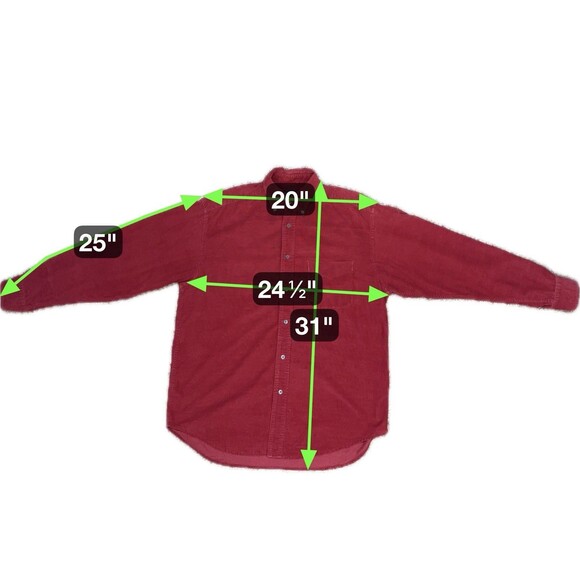 Banana Republic Fine Wale Corduroy Shirt Button Shirt Mens Heritage Casual M - Picture 7 of 9